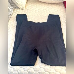 Woman 1Xl Black Fleece Legging